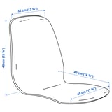SKÅLSTA Seat shell, plastic beige