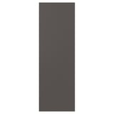 This image shows a SKATVAL dark gray rectangular door for storage. Its sleek and simple, made of plastic and particleboard.