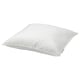 A white SKOGSFRÄKEN pillow. Its square-shaped with a soft, smooth cover and plush filling, designed for comfort.