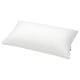 Option: SKOGSOLVON pillow: white, rectangular shape, smooth design, soft with double-piping support, breathable fabric with a mix of lyocell and cotton.
