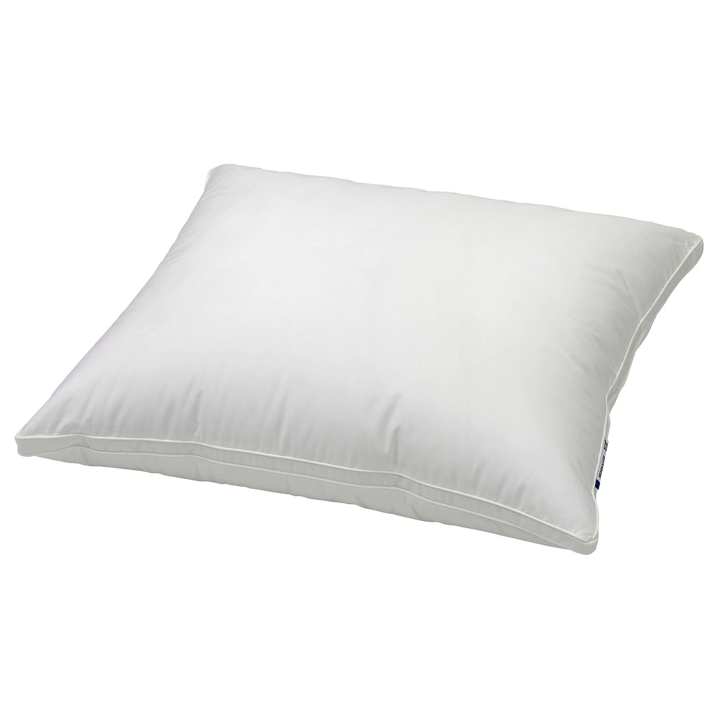 Skögsolvon pillow, white, square, plush, with lyocell & cotton cover.