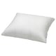 Skögsolvon pillow, white, square, plush, with lyocell & cotton cover.