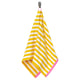 SLÅNHÖSTMAL Hand towel, white/yellow striped, 50x100 cm