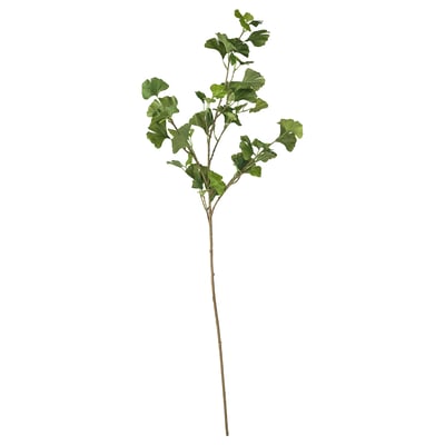 SMYCKA artificial green bouquet, realistically shaped, made from recycled polyester and steel, lifelike appearance.