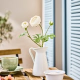 SMYCKA Artificial flower, in/outdoor Ranunculus/white, 52 cm