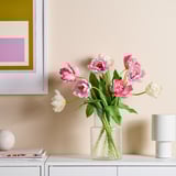 SMYCKA Artificial flower, in/outdoor tulip/assorted colours, 50 cm