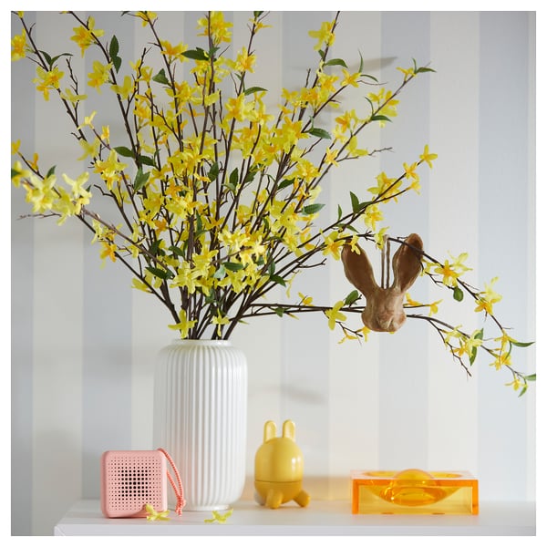SMYCKA Artificial spray, in/outdoor/forsythia yellow, 70 cm