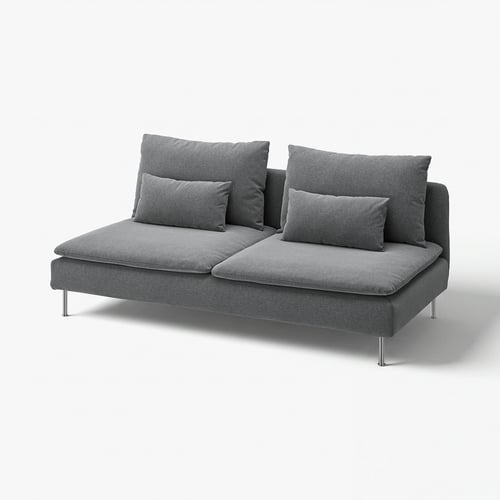 SÖDERHAMN Cover for 3-seat section, Johanneshov dark grey