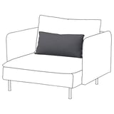 SÖDERHAMN armchair, light gray with dark gray cushion, modern design.