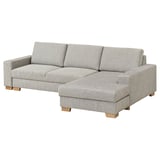 Södervalle modern sectional sofa, neutral color, fabric texture, u-shape design, with chaise. ”