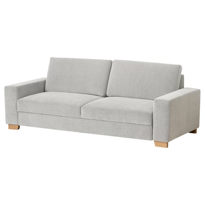 SÖRVALLEN sofa, light grey, modern wood legs