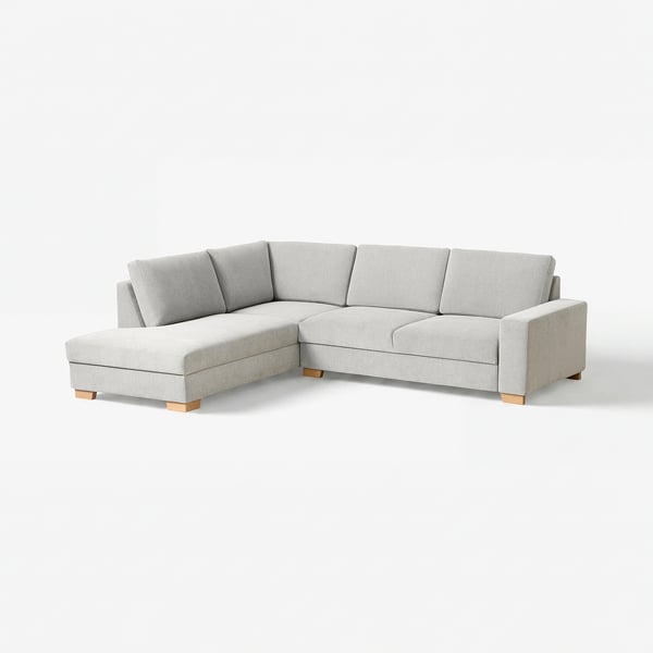 SÖRVALLEN Corner sofa, 3-seat, with open end, left/Tallmyra black/white