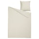 SOLFIBBLA bedding set, beige stripes, cotton, rectangular, twin.