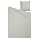 Black & white striped bedding set. Cotton duvet & pillowcases. Classic design.