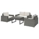 SOLLERÖN 4-seat conversation set, outdoor, dark grey/Frösön/Duvholmen beige