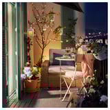 SOLLERÖN Armchair, outdoor, brown/Frösön/Duvholmen beige