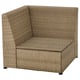 SOLLERÖN Corner section, outdoor, brown