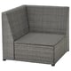 SOLLERÖN Corner section, outdoor, dark grey