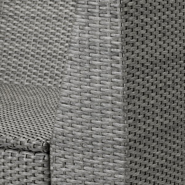 SOLLERÖN Corner section, outdoor, dark grey
