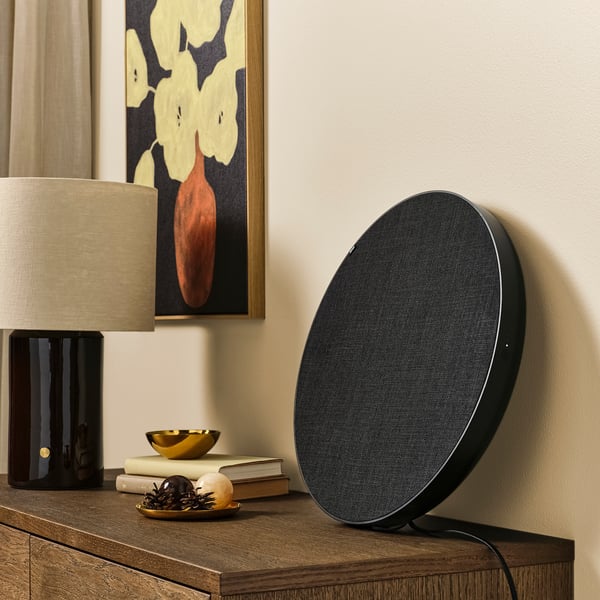 SOLSKYDD Bluetooth speaker, black, 45 cm