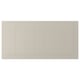 Beige STENSUND cabinet with grooved panels, fiberboard, lacquered, stain-resistant.