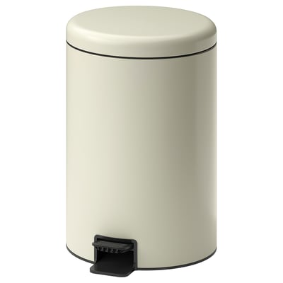 STENTRAPPA Pedal bin, light grey-beige, 18 l