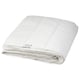 Option: Folded white STJÄRNBRÄCKA duvet, rectangular, with smooth texture.