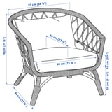 Illustration with measurements for the product: STOCKHOLM 2017.