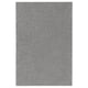 STOENSE gray area rug, recycled, plush, rubber backing.