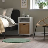 STOENSE Rug, low pile, pale green, 70 cm