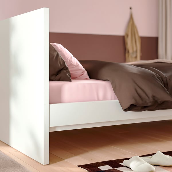 STORKLINTA Bed frame, white, 160x200 cm