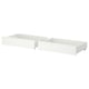 STORKLINTA Bed storage box, set of 2, white, 200 cm
