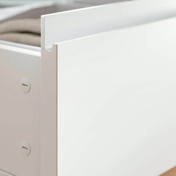 STORKLINTA Bed storage box, set of 2, white, 200 cm
