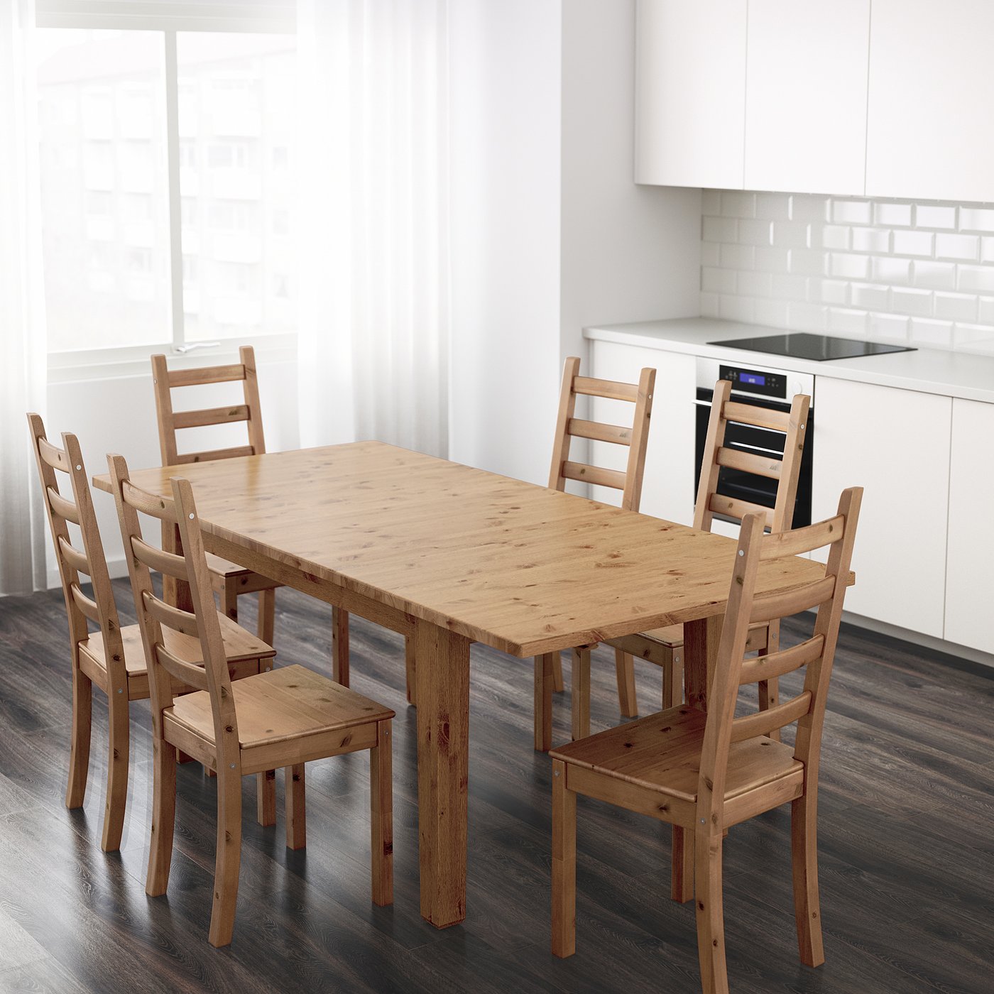 STORNÄS extendable table, antique stain, 147/204x95 cm - IKEA Germany