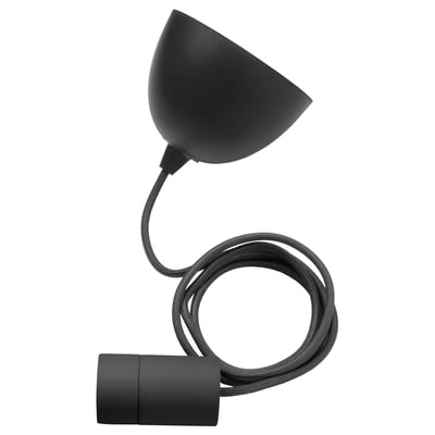 The SUNNEBY lamp in black. It includes a flexible cord and a modern design, ideal for diy lamps.