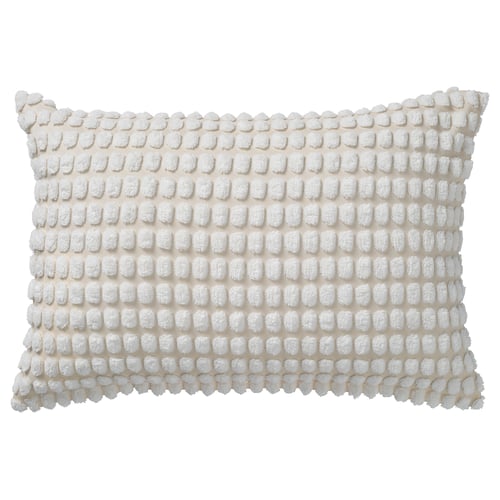 SVARTPOPPEL Cushion cover, off-white, 40x58 cm