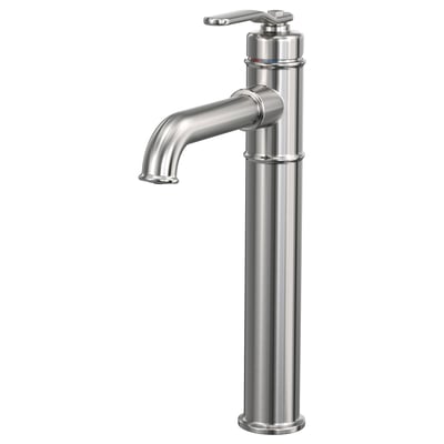 TAKSJÖN Bathroom mixer tap top lever, stainless steel colour, XL