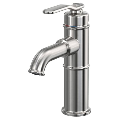 TAKSJÖN Bathroom mixer tap top lever, stainless steel colour, M