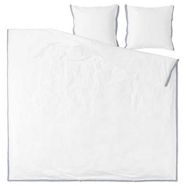 TÅTELSMYGARE duvet set: white, organic cotton, rectangular, simple.