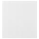 White wooden TIMMERVIKEN door, smooth & rectangular for dust protection.