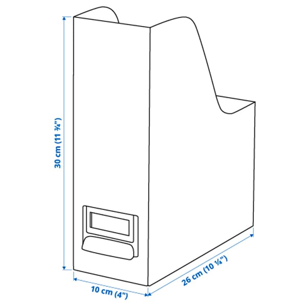 Illustration with measurements for the product: TJOG.