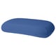 Blue ergonomic pillowcase, soft, cotton with elastane, round shape, elastic edges, easy to put on.