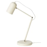 A TOLFT lamp, white, with an adjustable arm and shade, ideal for reading.