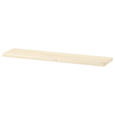 TRANHULT wall shelf, light wood, rectangular, simple design.