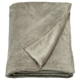 TRATTVIVA: light green, recycled polyester fleece blanket, folded soft and cozy.