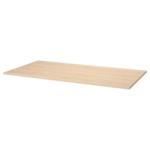 TROTTEN Table top, ash effect, 160x80 cm