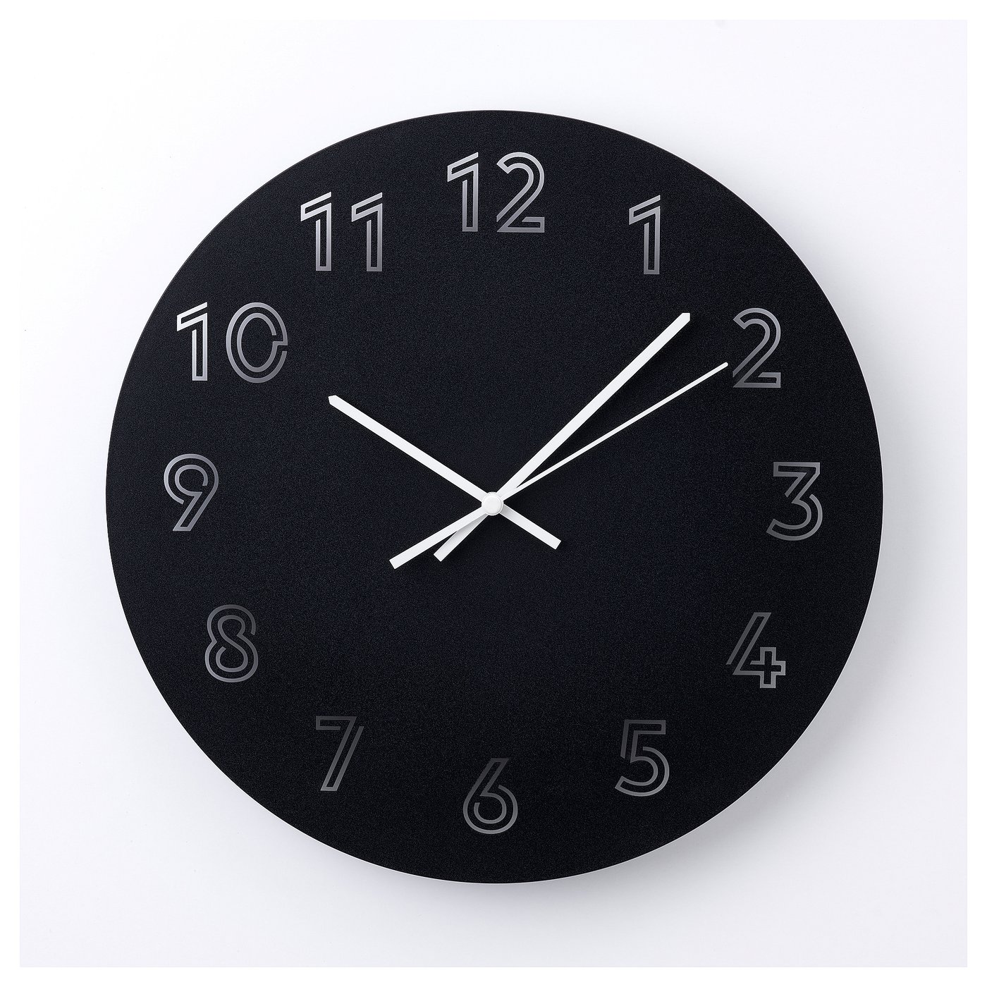 TUNNIS wall clock, black, 30 cm - IKEA Germany