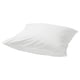 A single white pillowcase made of soft cotton and lyocell, smooth, rectangular, with zipper closure.