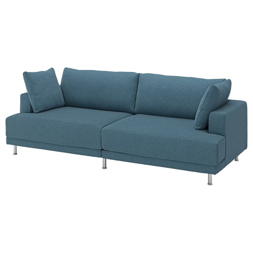 UPPÅKRA 3-seat modular sofa, Axvall dark grey-blue