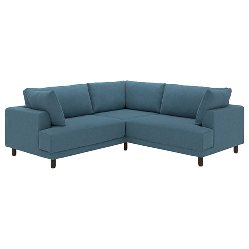 UPPÅKRA Modular corner sofa, 3-seat, Axvall dark grey-blue